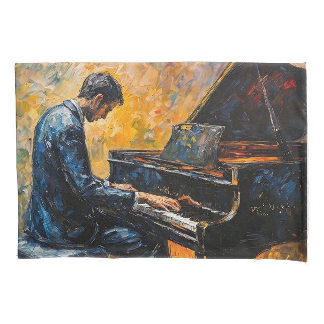 Leitor de Piano - Pintura de Óleo (Frente)