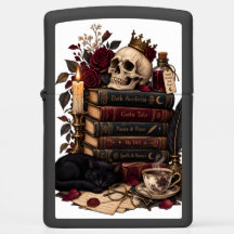 Leitor Gótico Adorador de Livros Literários Caveir