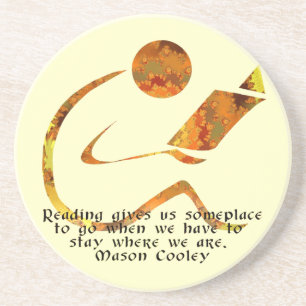 Leitor - porta copos dourada