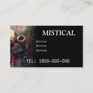 Leitura de Tarot Mística Cartão de Visita