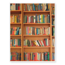 Leitura do worm da biblioteca de livros da estante