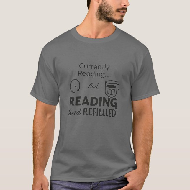 Leitura e Camiseta Recheada - Perfeito para Bookwo (Frente)
