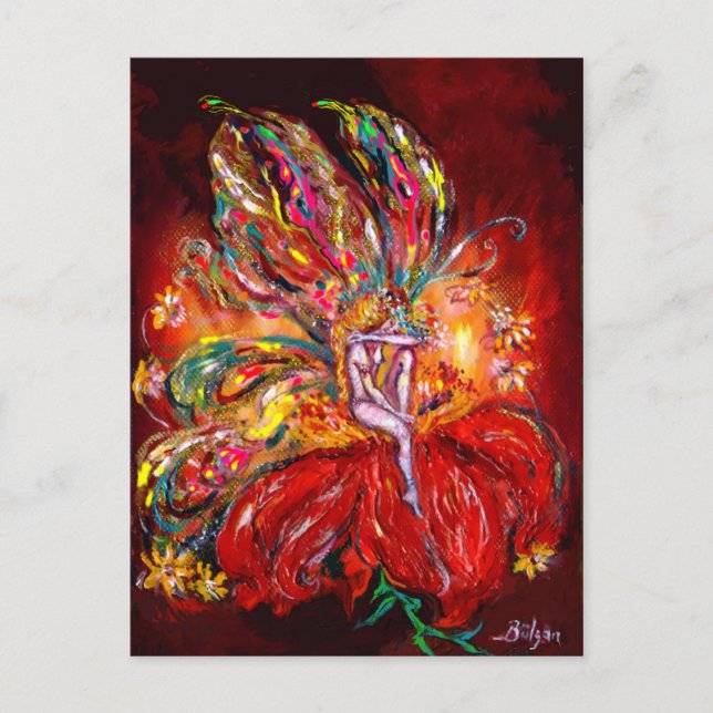 LEITURA EM VERMELHO, cartão postal (Frente)