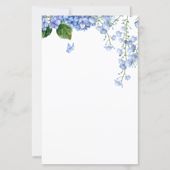 Leitura Hydrangea Watercolor (Frente)