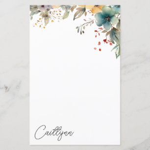 Leitura Personalizada de Flores de Verão de Aquare