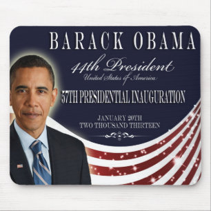 Lembrança 2013 da inauguração de Obama Mousepad