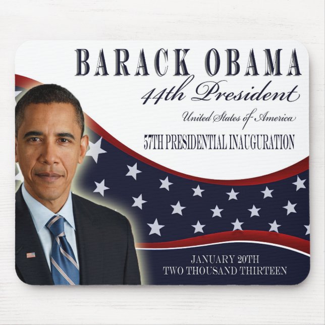 Lembrança 2013 inaugural de Obama Mousepad (Frente)