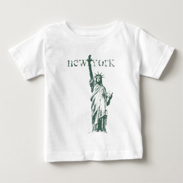 Lembrança da estátua da liberdade da camisa NYC de (Frente)