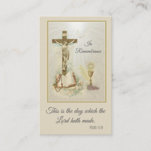 Lembrança da profissão de Cartões Santa Fé RCIA (1