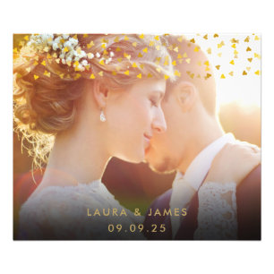 Lembrança de Fotografia de Casamento com Confetes 