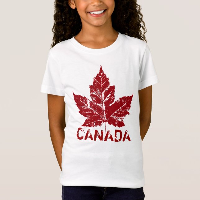 Lembrança legal do Canadá da menina do t-shirt do (Frente)