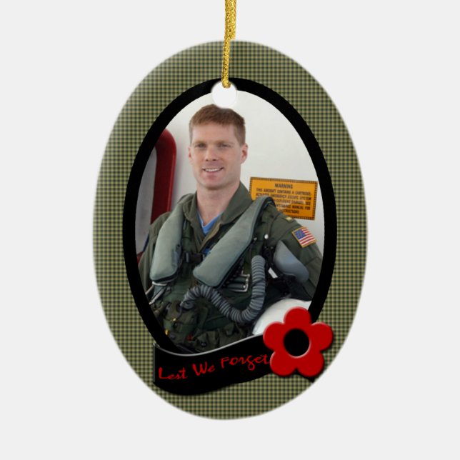 Lembrança memorável do ornamento da foto do (Frente)