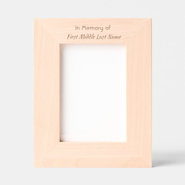 Lembrança Personalizada de Memorial de Foto (Front)