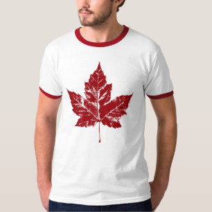 Lembrança retro da folha de bordo do t-shirt lega