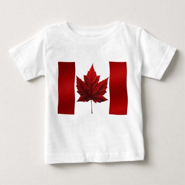 Lembranças do bebê de Canadá da camisa do bebê da (Frente)