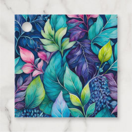 Lembrancinhas Etiquetas Coloridas para Presente de Arte Botânica