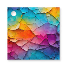 Etiquetas Coloridas para Presente de Papel Crackle