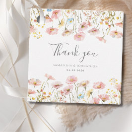 Lembrancinhas Etiquetas de Agradecimento para Casamento com Flor