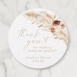 Lembrancinhas Etiquetas de Agradecimento para Chá de Noiva Boho 