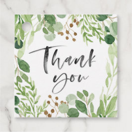 Lembrancinhas Etiquetas de agradecimento para decoração verde
