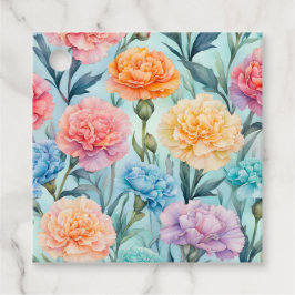 Lembrancinhas Etiquetas de Arte para Flores de Algodão Coloridas