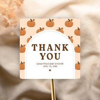 Lembrancinhas Etiquetas de Favor para Chá de Bebê Little Pumpkin