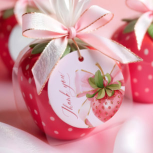 Lembrancinhas Etiquetas para o Chá de fraldas Coquette Berry Swe