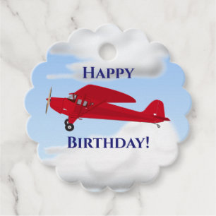 Lembrancinhas Etiquetas para presentes de aniversário do avião