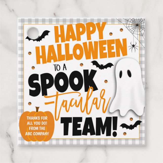 Lembrancinhas Etiquetas para presentes no Halloween (Frente)