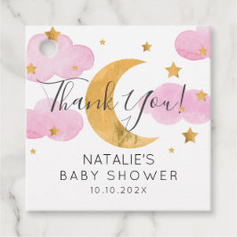 Lembrancinhas Etiquetas Para Recuerdos Moon & Stars pink