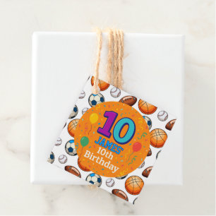 Lembrancinhas Etiquetas personalizadas de 10 de aniversário para