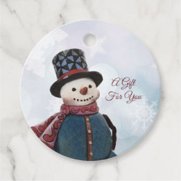 Lembrancinhas Etiquetas personalizadas para o favorito do Snowma