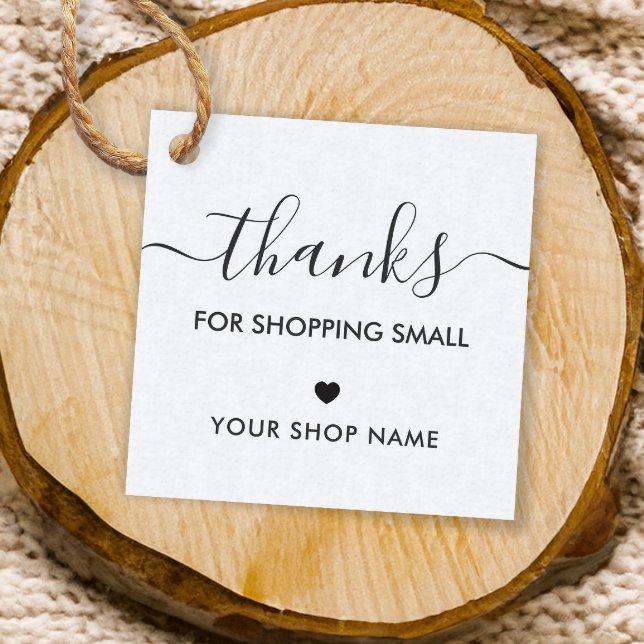 Lembrancinhas Obrigados para Comprar etiquetas pequenas, Kraft (Criador carregado)