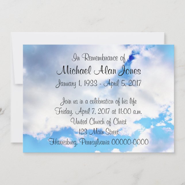 Lembrando o anúncio do serviço Memorial (Frente)