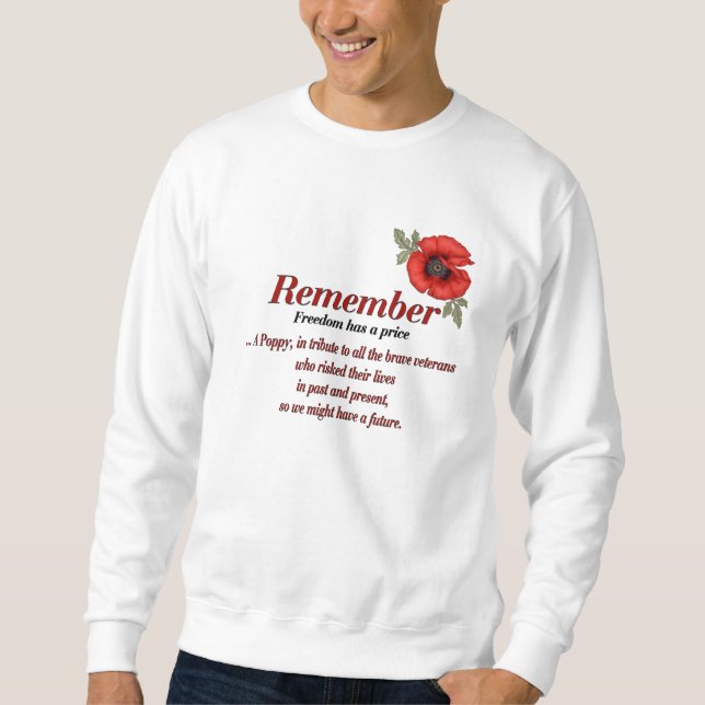 Lembre-se da Camisa de Homenagem Poppy (Frente)