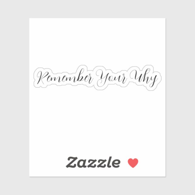 Lembre-se do seu adesivo, adesivo motivacional, P (Folha)