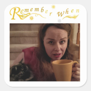 Lembre-se quando o adesivo quadrado redondo