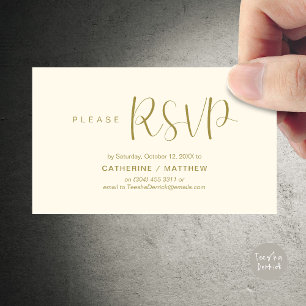 Lembrete de RSVP para Convites de Casamento, Moder
