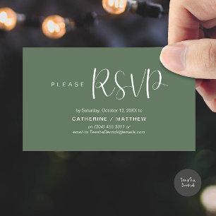 Lembrete de RSVP para Convites de Casamento, Moder