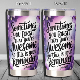 Lembrete do Fantasma Personalizado Roxo das Flores