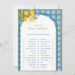 Lemon Chá de panela Ela Preferencialmente Cartão D