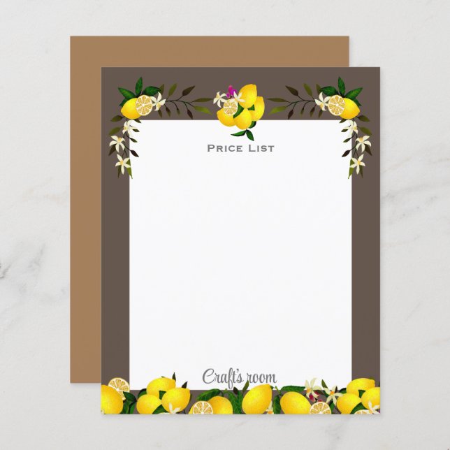 Lemon Craft Cinza Cinza (Frente/Verso)