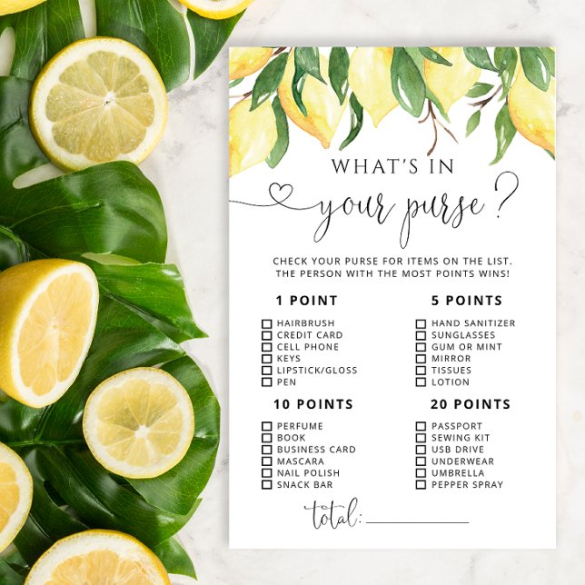 Lemon de Aquarela O que há no seu jogo de bolsa (Criador carregado)