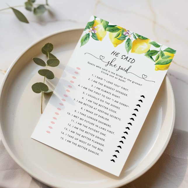 Lemon disse que ela disse jogo de chá de panela (Criador carregado)