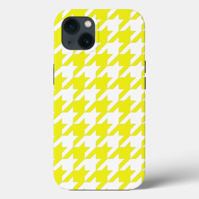 Lemon Elegant Houndstooth (Verso)