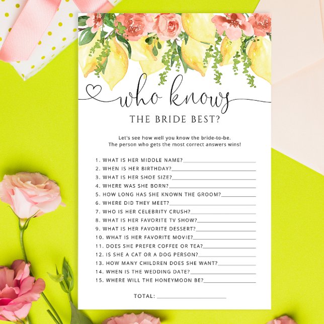 Lemon Floral que conhece a noiva do melhor jogo de (Criador carregado)