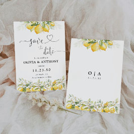 Lemon Green Citrus Salve O Cartão De Data