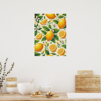 Lemon Impressão Wall Art Poster