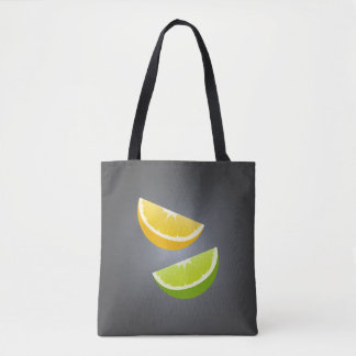 Lemon & Lime Tote Bag – Modern Citrus Design