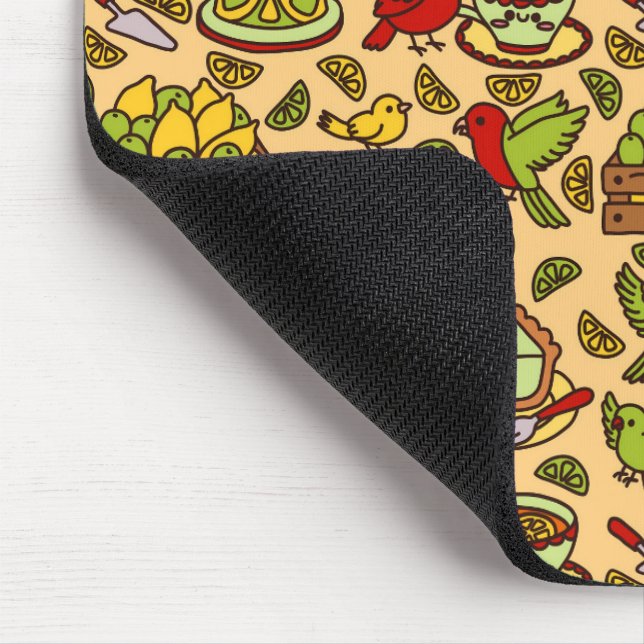 Lemon & Lime Twitter patter mouse pad (Canto)